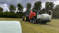 Fine-cut system on VBP 7100 baler-wrapper combinations