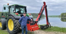 Pan Szymon - testimonials kosiarka wysięgnikowa do trawy i żywopłotów AGRI-LONGER GII M