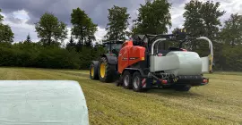 Fine-cut system on VBP 7100 baler-wrapper combinations