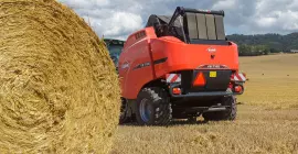 Szybkie otwieranie klapy tylnej uwalniającej ładną okrągłą belę z komory balotowej VB 7190