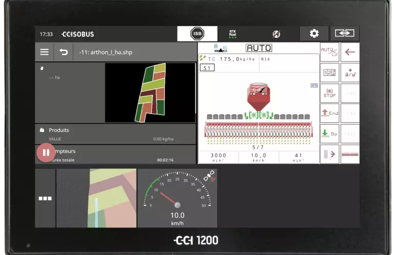 Terminal sterujący ISOBUS CCI 1200 z FC 13460 RA