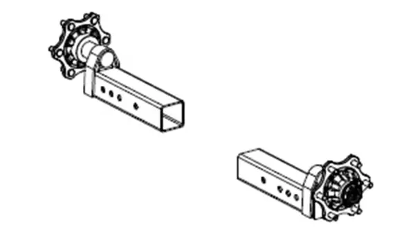 Visuel des demi-essieux des pulvérisateurs PDF 2, GEO M 2, GEO 2, ANTIS M 2 et ANTIS 2
