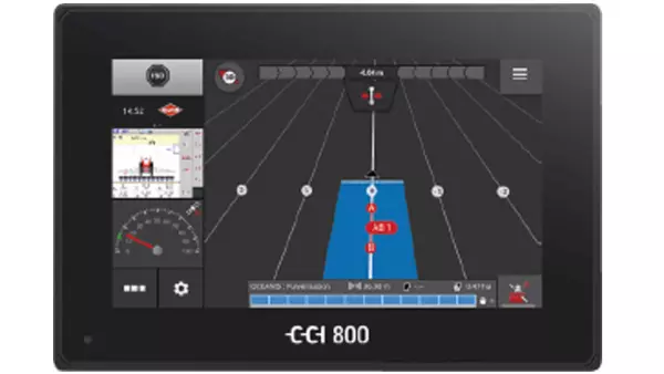 Terminal CCI 800 ISOBUS z aktywacją Parallel Tracking