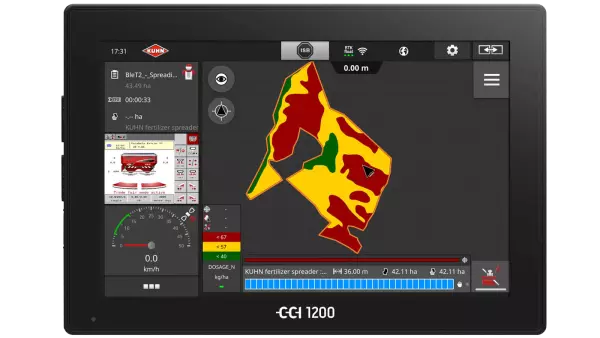 Terminal CCI 1200 ISOBUS z aktywacją CCI.TASK CONTROL