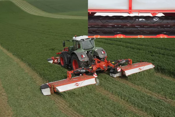 FC 10030 R z wałami zgniatającymi do delikatnych roślin, takich jak lucerna 