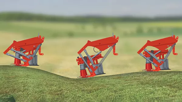 Kosiarki serii GMD 100 F doskonale kopiują nierówności terenu.