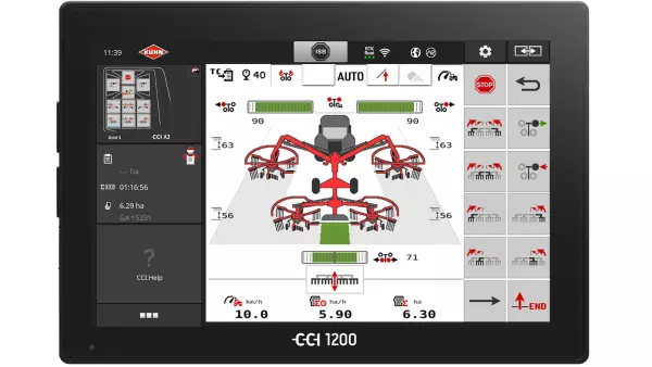 Terminal CCI 1200 MaxiView z dużym wyświetlaczem dla większego komfortu.