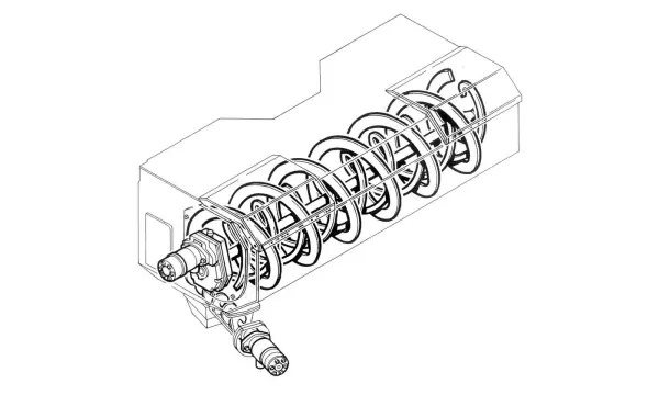 Ścielarka słomy z funkcją zadawania paszy KUHN PRIMOR 5570 M jest wyposażona w zbiornik na dodatki paszowe