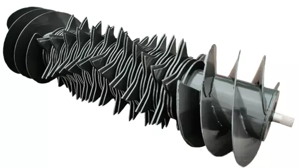 Rotor OMNICUT z 23 nożami (OC 23) zapewnia długość cięcia wynoszącą 45 mm.