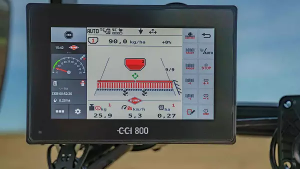 Zarządzanie wysiewem za pomocą CCI 800