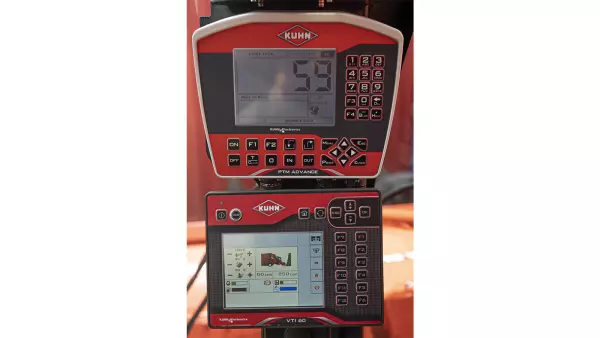 SPW Power jest sterowany za pomocą joysticka w połączeniu z nowym terminalem KUHN VTI60