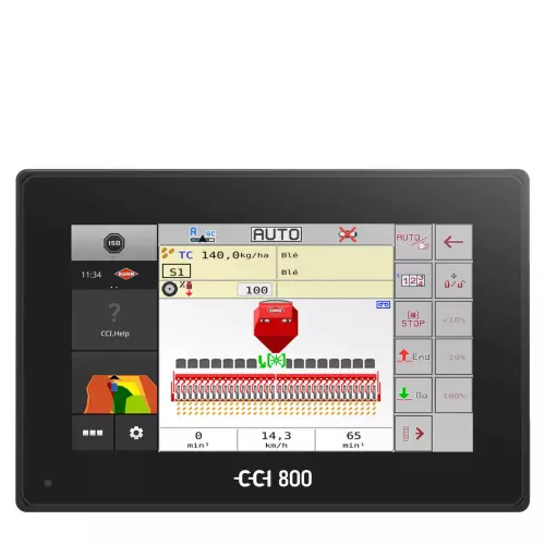 Terminal ISOBUS CCI 800 z ekranem roboczym siewnika ESPRO