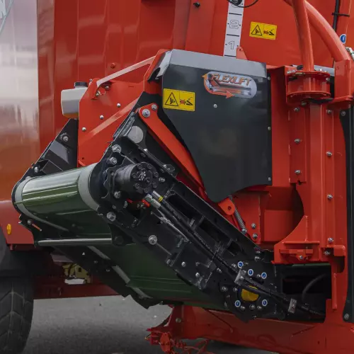 Taśma FLEXILIFT zapewnia wysoką dystrybucję, pozostając jednocześnie w ramie maszyny.