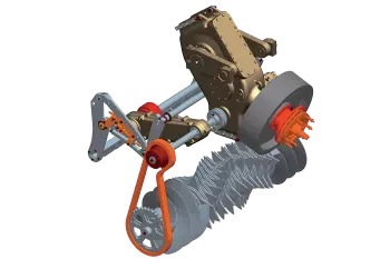 Przekładnie i wały zapewniają idealną synchronizację maszyny z łatwą konserwacją.