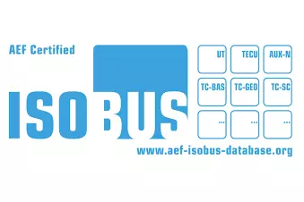 Logo ISOBUS z certyfikatem AEF