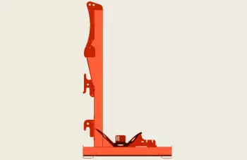 Rama w kształcie litery L do opryskiwacza zawieszanego DELTIS 2