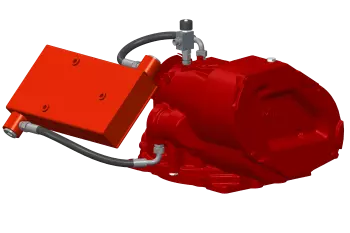 Centralna przekładnia z chłodnicą oleju w modelu HR 1040