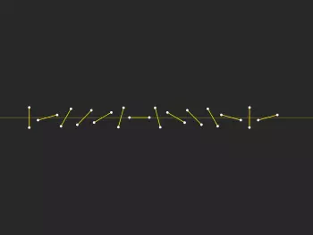 Schemat rozmieszczenia uchwytów zębów, które zapewnia stopniowe rozluźnianie gleby przez wirniki.