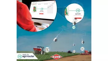 Завдяки CCI 800, KUHN Easytransfer та Agrirouter обмін та передача даних виконується як ніколи просто та швидко.