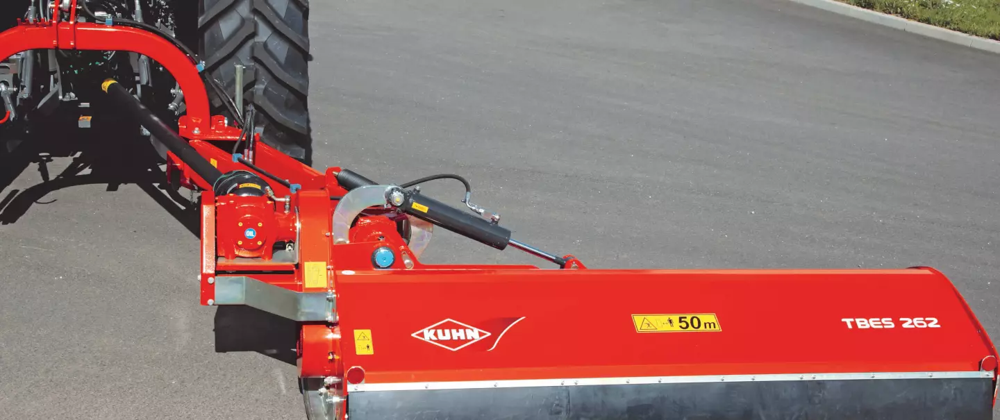 Rozdrabniacz TB 262 w pozycji stacjonarnej