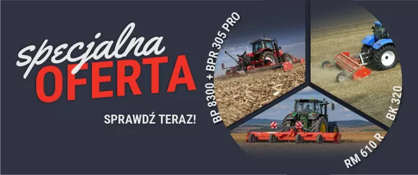 Baner z ofertą specjalną na rozdrabniacze